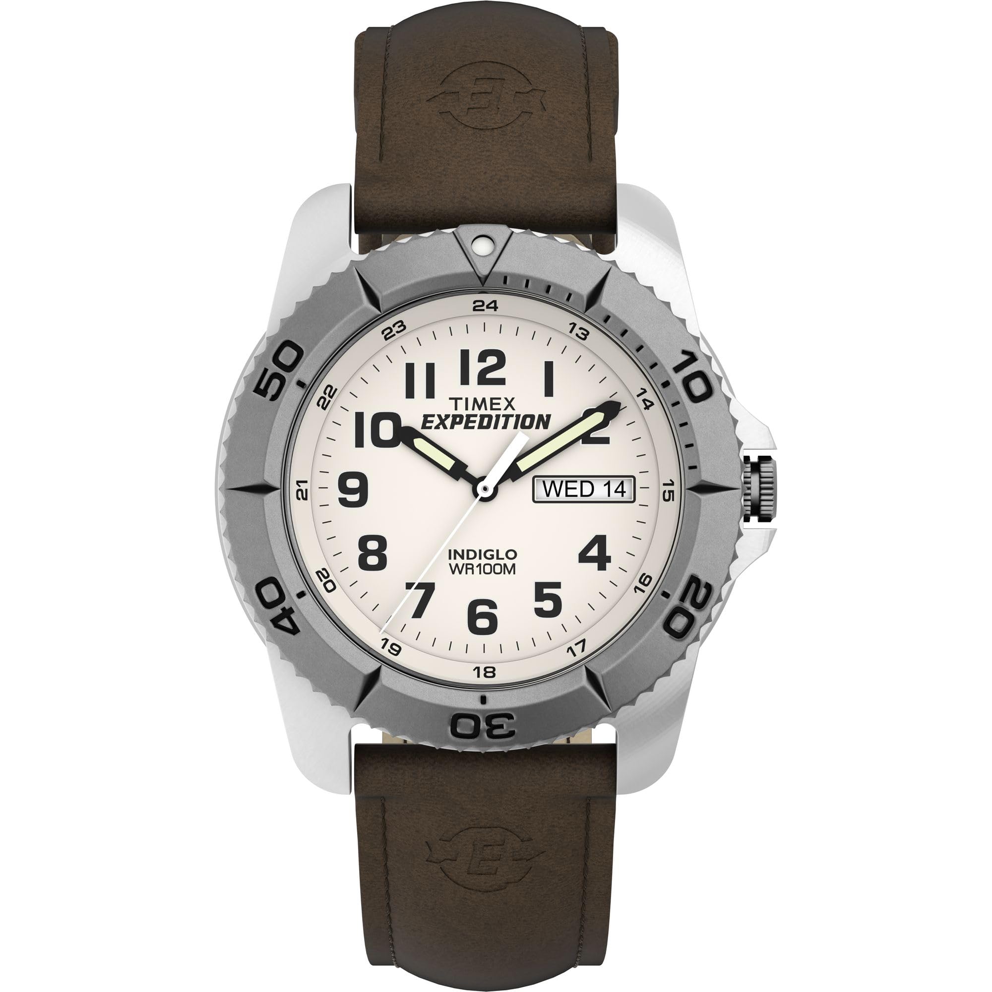 Timex Expedition Traditional Brown Leather Strap Watch (Model